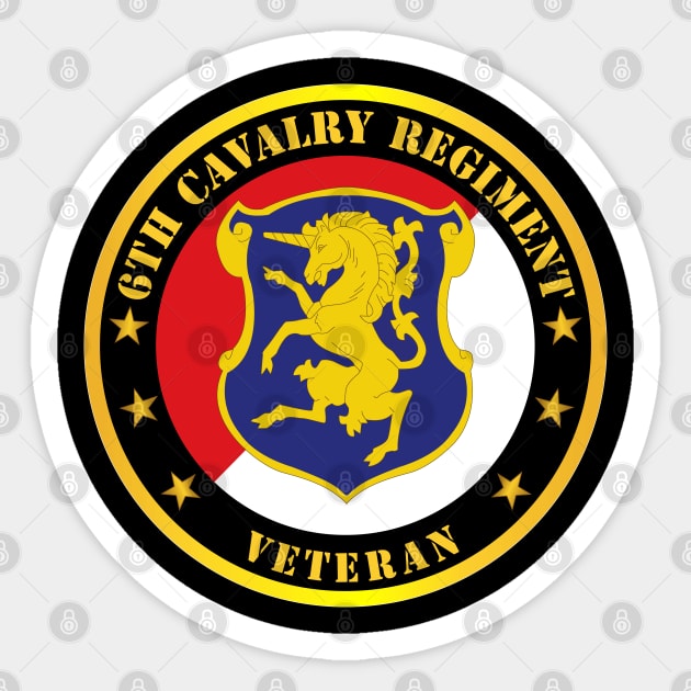 6th Cavalry Regiment Veteran Sticker by twix123844